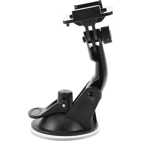 Support à Ventouse Noir en Abs pour Caméra de Tableau de Bord Angle Réglable, Base à Aspiration Sécurisée, Installation Facile, Compatible Caméra D’action (1/5)