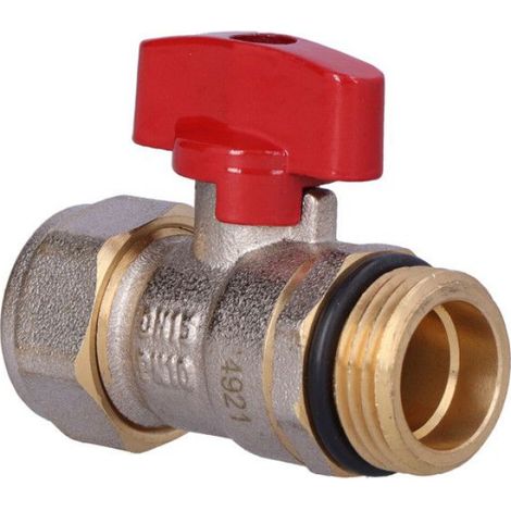 Robinet À Boisseau Sphérique - Pour Tubes Multicouches 16x2 Mm - Raccord À Compression Gz 1/2 Pouces - Pression 10 Bar - Température 100 °C - Sans Nickel - 1 Pièce (1/4)