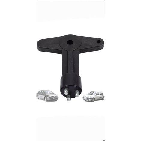 Accessoire automobile - Clé antivol enjoliveur - Compatible Renault et Opel - 1 clé fournie