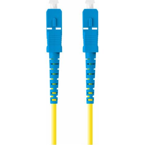 Cordon de raccordement 2m lanberg mono sc/upc-sc/upc simplex fibre g657a1 lszh jaune