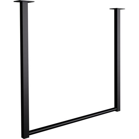 Perchero para colgar ropa 60x60 cm acero con recubrimiento de polvo negro 100008981 (1/4)