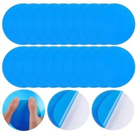 Lot de 20 rustines autocollantes pour réparation de piscine - En PVC - Pour matelas gonflables