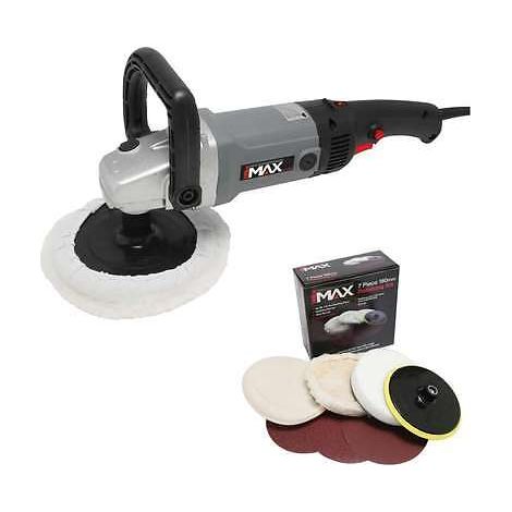 HILKA 180MM 1200W CAR POLISHER & SANDER POLISHING MACHINE BUFFER & PADS 91013007