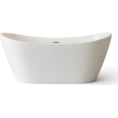 Baignoire îlot – 170 x 75 cm – Blanc brillant – FIORELLA (1/5)