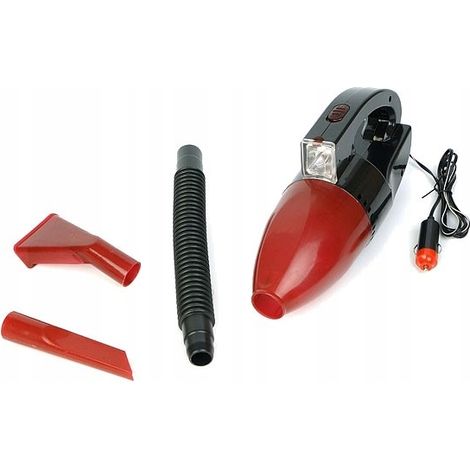 Aspiradora para coche de 12 V con linterna.