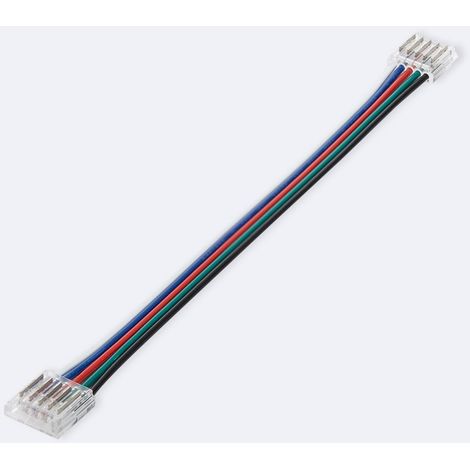 Connettore Hippo Doppio con cavo per Strisce LED RGBW 12/24V DC SMD IP20 Larga 12mm 12 mm (1/2)