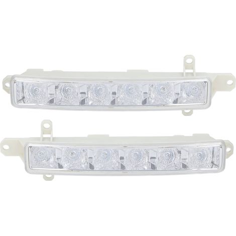 2 Stück LED-Tagfahrlichter 5520280, 6 LEDs, superhell, hitzebeständig, Ersatzteil, kompatibel mit Peugeot 301, 308S, 408 (1/5)