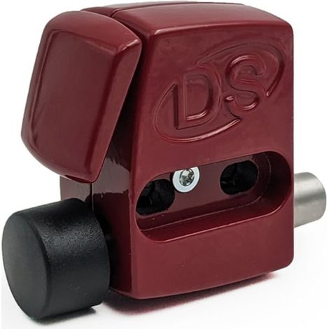 Verrou de baie coulissante à bouton poussoir Rouge