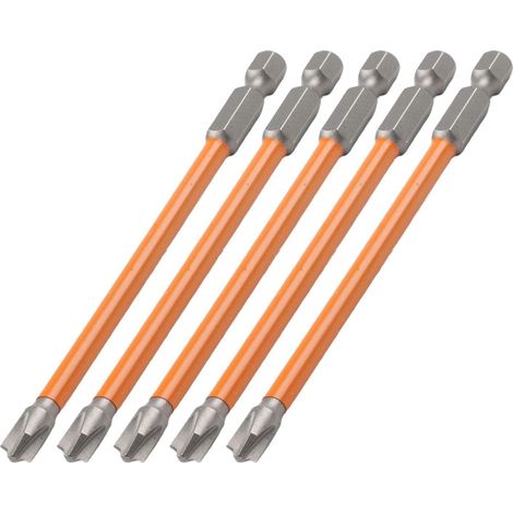 5 tournevis plats FPH2 65/110mm acier allié orange 63HRC aimantés (1/5)