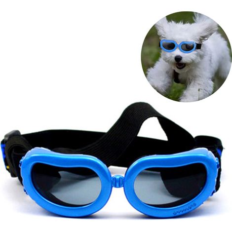 1 Paire Lunettes de soleil,Verres anti-UV,Monture en mousse,Sangle réglable,Pour chien et chat (1/5)