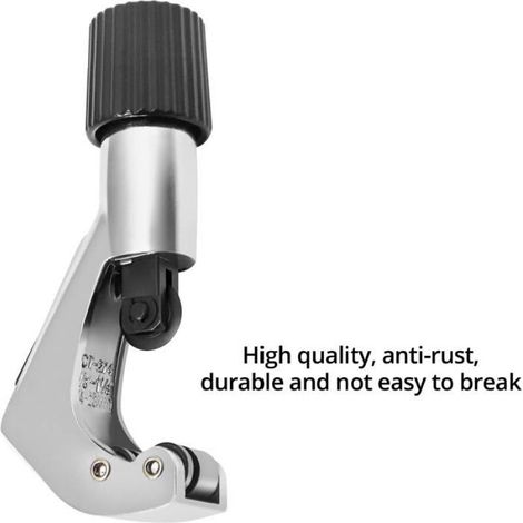 Mini coupe tube robuste 3-28 mm pouce pour tuyau en cuivre PVC tube mince en acier inoxydable, avec lame supplémentaire et alésoir (1/5)