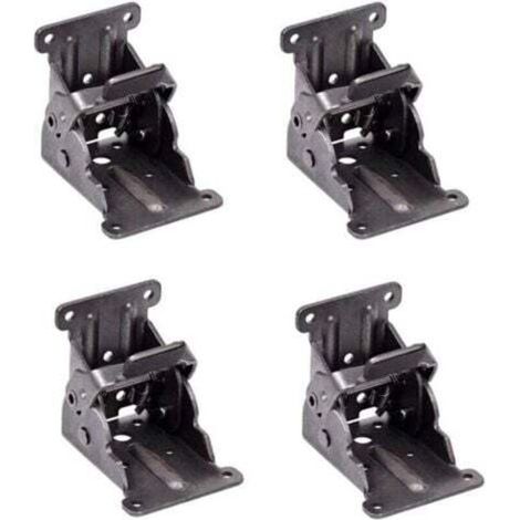 4 charnières autobloquantes, supports de support pliants et goussets pour pieds pliants banc pliant