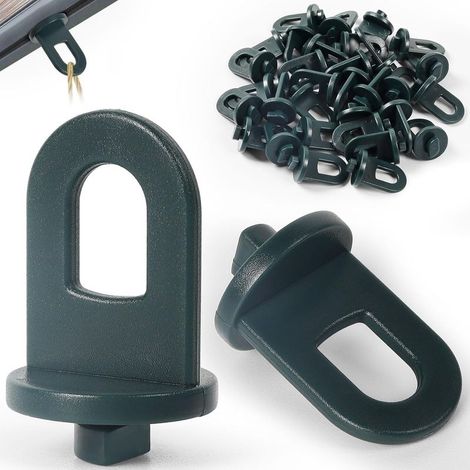 Lot de 50 Clips Ă Effet de Serre Installation Facile Attaches en Plastique pour Serre Clips Polyvalents (1/5)