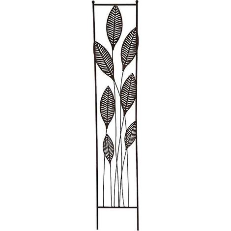 Treillage en fer pour plantes grimpantes 126x23cm – Design contemporain – Résistant aux intempéries – Support décoratif pour jardin – La Grande Prairie