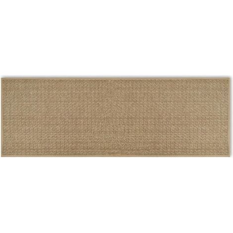 Tapis de cuisine antidérapant en caoutchouc et jute – Lavable – 44 x 120 cm – Haute absorption d'eau et d'huile – Pour devant évier (1/5)
