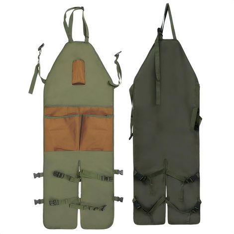 Grembiule da giardino con molteplici tasche, grembiule porta attrezzi, tessuto Oxford, gambe separate, barbecue, caffè, cucine, pittura, lavorazione del legno, giardinaggio (1/5)