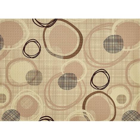 Passatoia futura h 52 cm cerchi beige - 20 mt