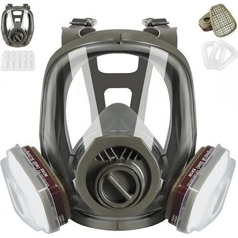 Reusable respirator mask with filter, 6800, respiratory protection against gases, dustproof for painting, welding, organic vapors, epoxy resin and sanding. (1/5)