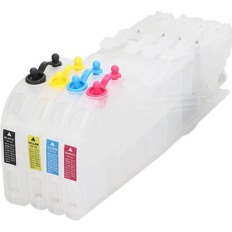 cartouches d'encre jetables de rechange vides et rechargeables pour imprimante, type allongé LC3119