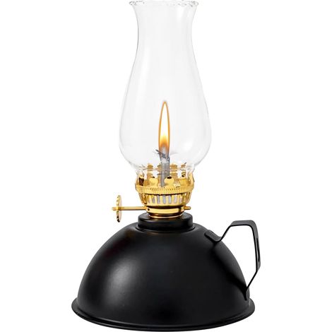 Öllampe für den Innenbereich, Petroleumlampe aus Klarglas mit Griff, dekorative Öllampe für Esszimmer, Weihnachten, Hochzeiten und andere Anlässe, auch für Notfälle geeignet (1/5)