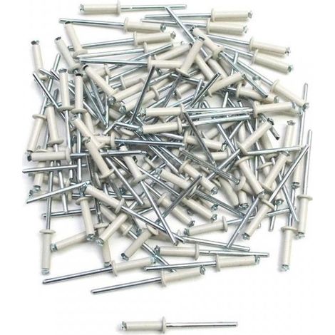 Rivet pop blanc P2R fixation plaque immatriculation pour moto