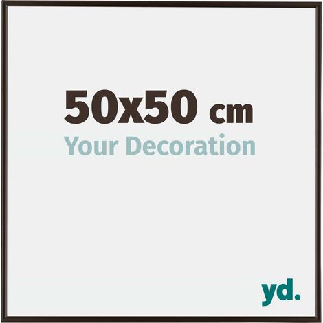yd. - Cadre photo 50x50 - Anthracite - Plastique - Evry