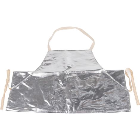 Tablier en aluminium résistant à 1000°C, tablier de travail haute température, protection thermique pour soudeur. (1/5)