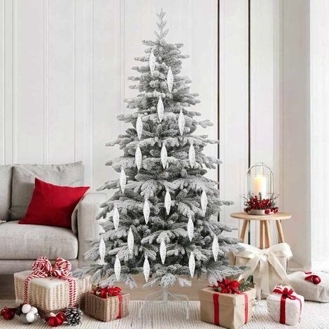 Weihnachtliche Spiralenform Kugel 40 pcs Silber Kunststoff