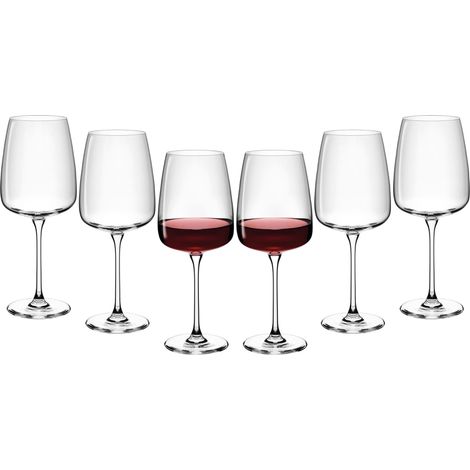 Lot de 6 verres à vin à cocktail 750 ml Verres à vin blanc Verres à vin rouge Verre en cristal Verre à vin Gobelets à vin blanc universels Passe au lave-vaisselle (1/5)
