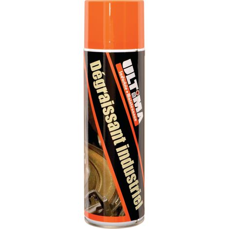 Dégraissant industriel aérosol ULTIMA INDUSTRIE MAINTENANCE Aer11003 650 ml Noir/Orange