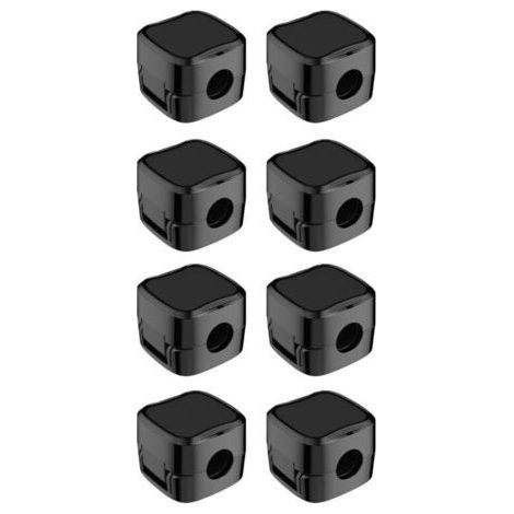 8-pack magnetic cable organizers with self-adhesive cable management clips for USB charging cables, power cables, for home, office (black) (1/4)