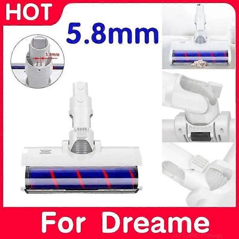 Brosse rotative pour aspirateur électrique Dreame V8/V9B/V9P/V10/V11/G9, Xiaomi K10/G10 et Xiaomi 1C (pièces détachées de 5,8 mm).