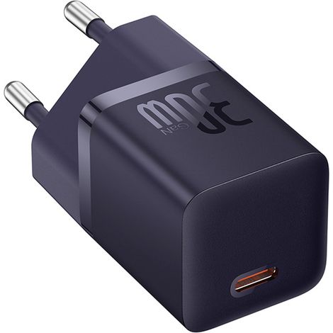 USB-C GaN5 30W EU-Wandladegerät – Lila (1/5)