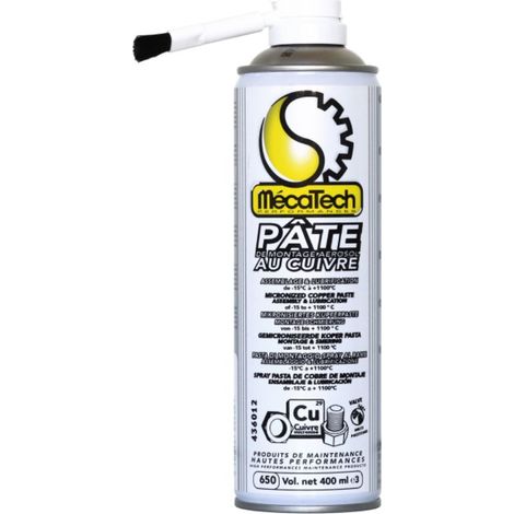 Pâte de montage aérosol au cuivre 400ml Mecatech