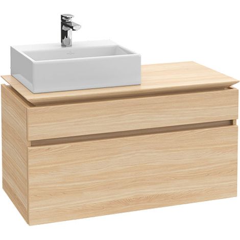 Villeroy & Boch Legato Mobiletto Vanity B606, 1000x550x500mm, lavabo lato sinistro, colorazione: Bianco Lucido - B60600DH (1/3)
