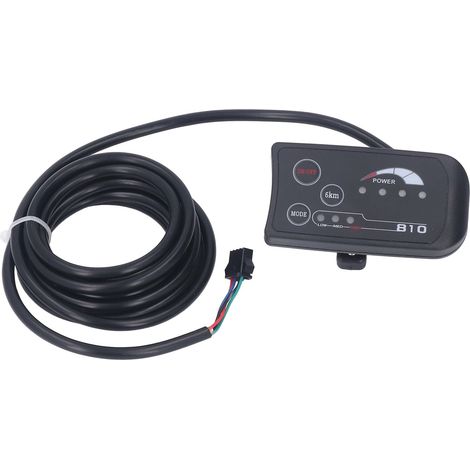 36V 48V S810 Écran LED pour Vélo Électrique, Panneau de Contrôle avec Affichage, Compteur à 4 Fils, Connecteur SM, Compatible avec Modification de Bicyclette Électrique (1/5)
