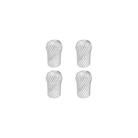 4 pièces Filtre Gouttiere, Crapaudine de Gouttière Galvanisée, Alliage D'aluminium