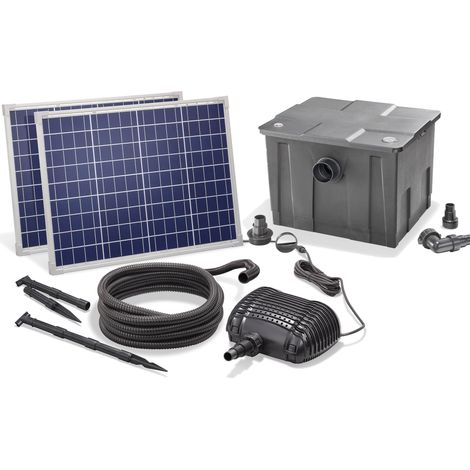 esotec Solar Teichfilter-Set 100/3400 Solarpumpe Außenfilter Gartenteich 101081 (1/5)
