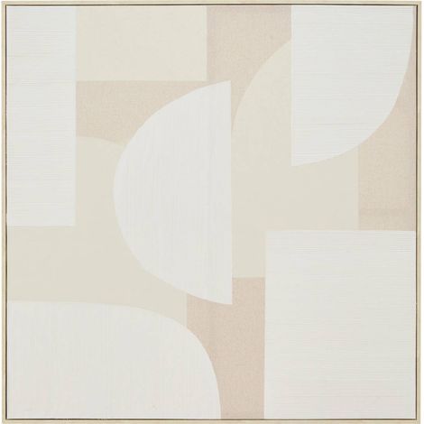 Tela 3d bhavik beige 90x90cm - Atmosphera créateur d'intérieur
