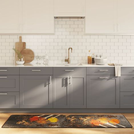 Tapis de cuisine multicolore, 60 x 180 cm, lavable
