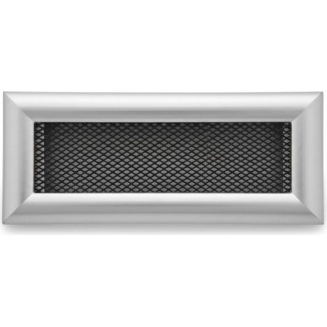 Grille de ventilation métallique avec cadre intégré 20 x 8 cm en acier  Ventilation et conduits (1/5)