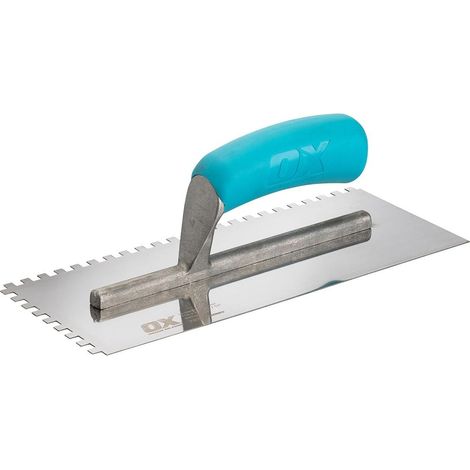 OX Trade 8mm Notched Stainless Steel Tiling Trowel