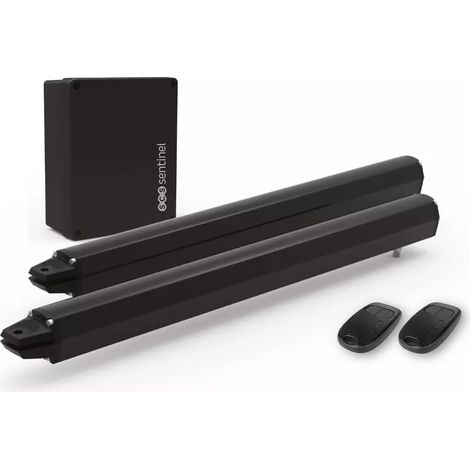 Scs Sentinel – Kit de motorisation portail battant SimplyOpen 1 – Moteurs 24V pour portails jusqu'à 3m et 300kg – Ouverture totale ou partielle – Garantie 3 ans