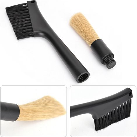 Brosse de Nettoyage Double Tête pour Moulin à Café et Comptoir de Bar (1/5)