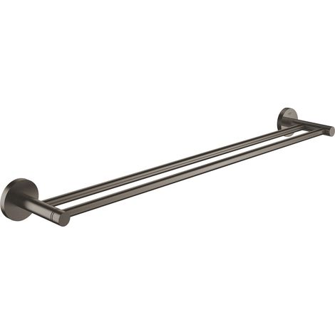 Grohe Essentials double barre porte-serviettes, hard graphite brossé (40802AL1) (1/5)