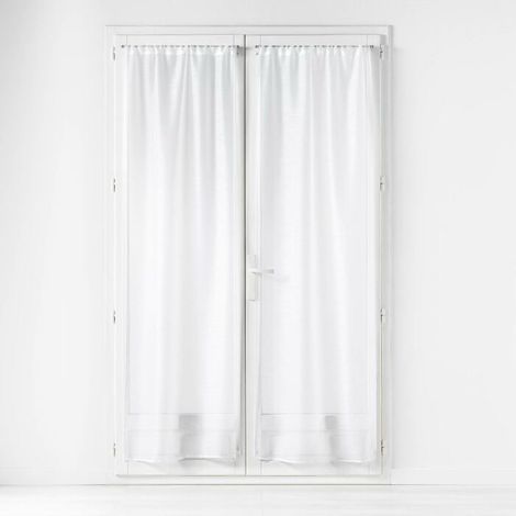 Douceur D'Intérieur – Paire de voilages sablés à passe-tringle 70x200 cm – 100% polyester – Lavage à 30° – Tombé harmonieux et élégant