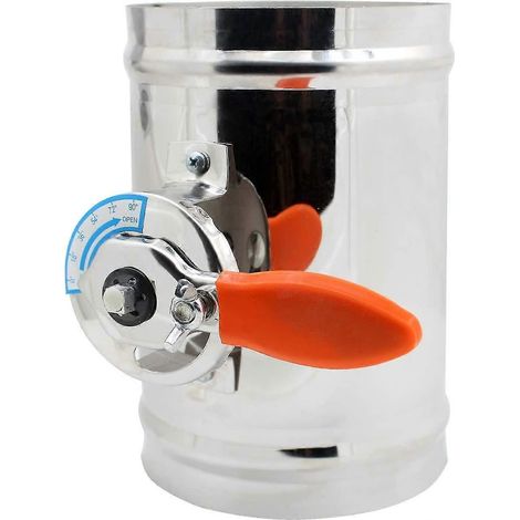 Pièce - Registre CVC par tube Diamètre du conduit de ventilation 80 100 125 150 200 250 300 250 400 mm (diamètre 80 mm) (1/3)
