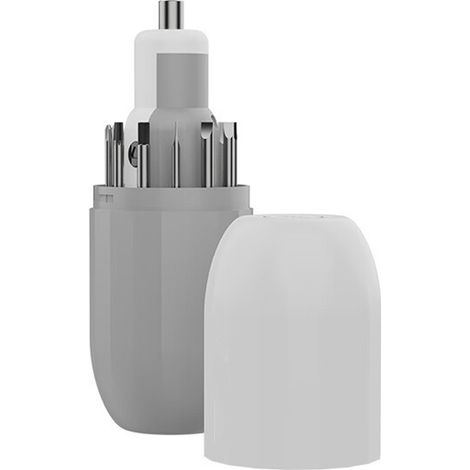 Tournevis électrique sans fil avec 12 embouts, 3 vitesses, lampe LED intégrée et batterie rechargeable (1/5)