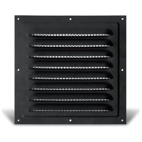 Grille de ventilation en acier inoxydable anti-pluie (200 x 200 mm) (1/5)