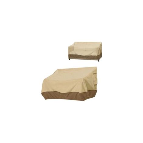 LAN Sollbry Housse de Canapé Extérieure, Jardin imperméable Anti UV, Couverture Canapé, Bâche Chaise Extérieur Loveseat en Tissu, Couverture de Banc de Patio Housse de Protection pour Jardin, 147 x 83 (1/4)
